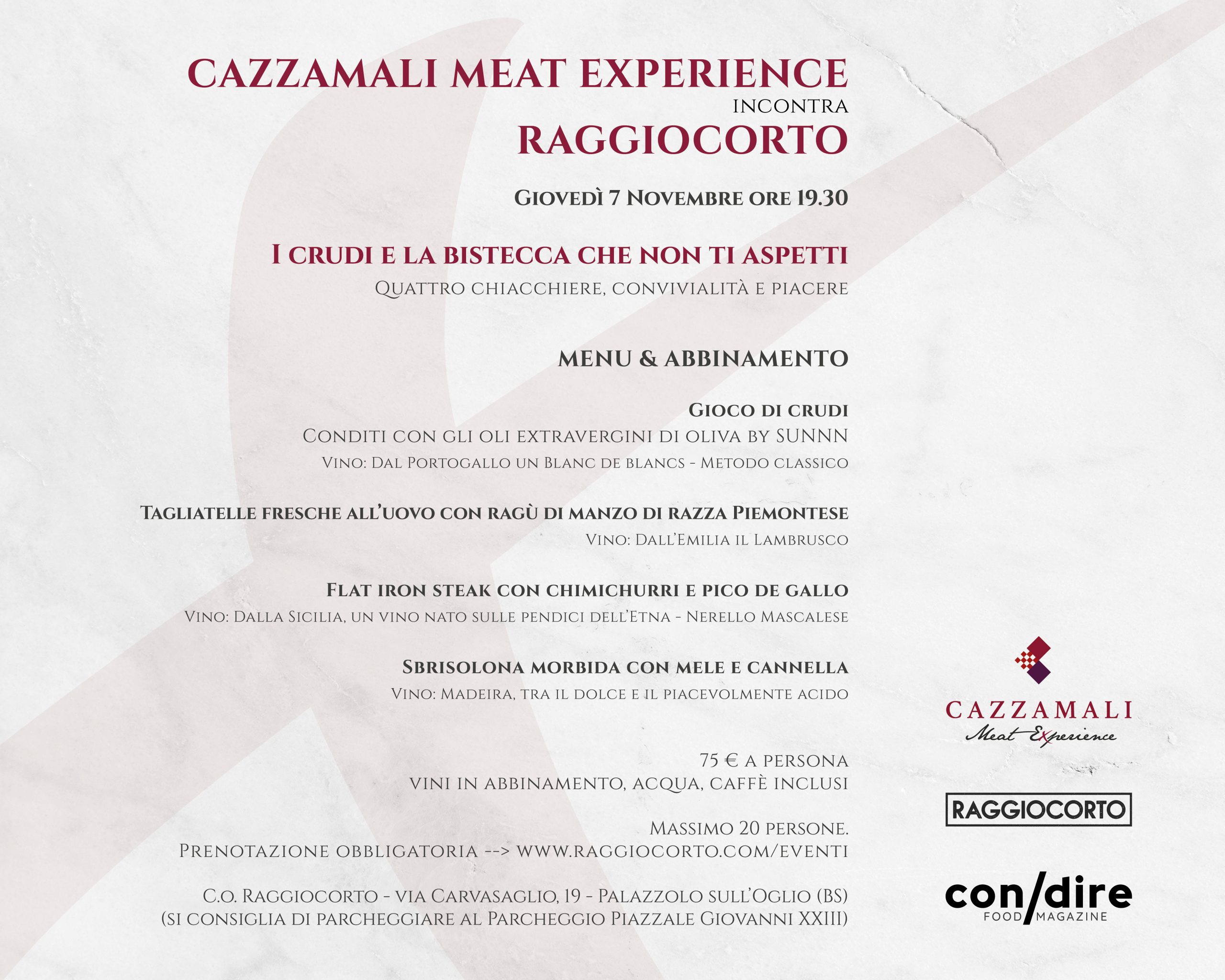 Cazzamali Meat Experience 2024 Raggio Corto - Facebook 4-5 BS